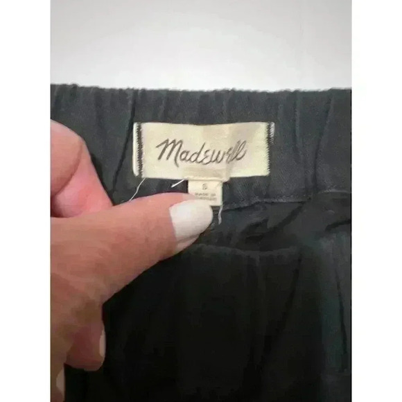 Madewell Cotton Blend Pull-On Shorts with 4 Pockets Black Size S - Picture 10 of 11